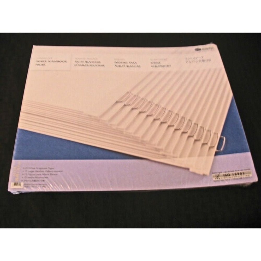Creative Memories Landscape 12x10 White Scrapbook Pages (15) Retired NEW Sealed,